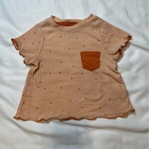 🐶🐶🐶Baby Cat & Jack size 12 months peach/orange t-shirt🐶🐶🐶